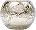 Luna Bazaar Best of Show Vintage Mercury Glass Tealight Votive Candle Holders (Silver, Set of 6, Assorted Designs) - for Weddings, Events, Parties, and Home Décor, Ideal Housewarming Gift