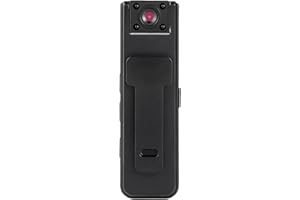 KRYTJACZ Mini Body Camera 1080P - Portable Wearable Camcorder with Night Vision and Audio Recording, Small Clip-On Camera for