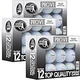 36 Titleist ProV1x AAAAA Mint Refinished Used Golf Balls Black Foil Pack