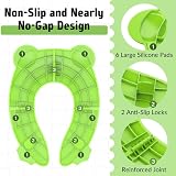 Maliton Foldable Frog Toddler Toilet Seat for 1-6 Years Green view 3