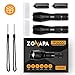 ZONAPA Tactical LED Flashlight (2-Pack) High Lumens, 5 Ultra-Bright Lighting Modes Strobe, SOS | Indoor, Outdoor Emergency, Camping, Hiking, Security | Waterproof, Zoomable