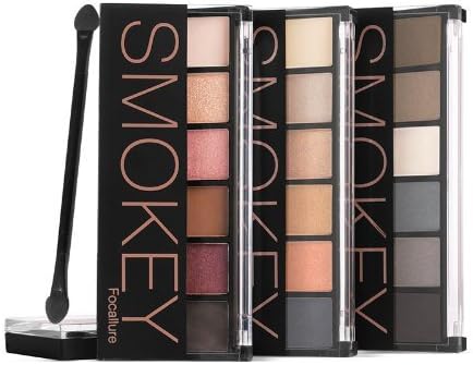 6 Colors Eyeshadow Palette Glamorous Smokey Eye Shadow Shimmer Colors Makeup Kit