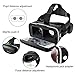 VR Headset, HAMSWAN 3D VR Glasses Virtual Reality Glasses with Built-in Headset 120 Degree FOV and Multifunction Button Compatible with iPhone, Samsung and Other Smartphone