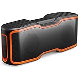 AOMAIS Sport II Portable Wireless Bluetooth Speakers 4.0 Waterproof IPX7, 20W Bass Sound, Stereo Pairing, Durable Design Backyard, Outdoors, Travel, Pool, Home Party (Orange)