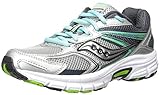 Saucony Women's Grid Cohesion 9 running Shoe, Grey/Blue, 7 M US