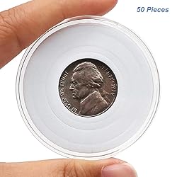 50pcs Clear Plastic Coin Capsules, Coin Collection