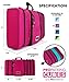 PRO Packing Cubes Travel Toiletry Bag - Packs Flat To Save Space - Waterproof Hanging Toiletries Kit For Men and Women - Pink-Aqua