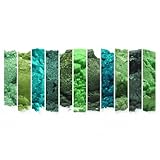 Green Mica Sample Set Powder Soap Making Colorant Cosmetics Art Crafts Nail Polish Resin Casting Stamping Dye Pigment Color