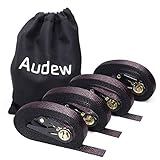 Audew Ratchet Tie Down Straps 4 Pack Ratchet Straps 20 FT-2400Lb Break Strength Cargo Straps, Heavy Duty Lashing Straps