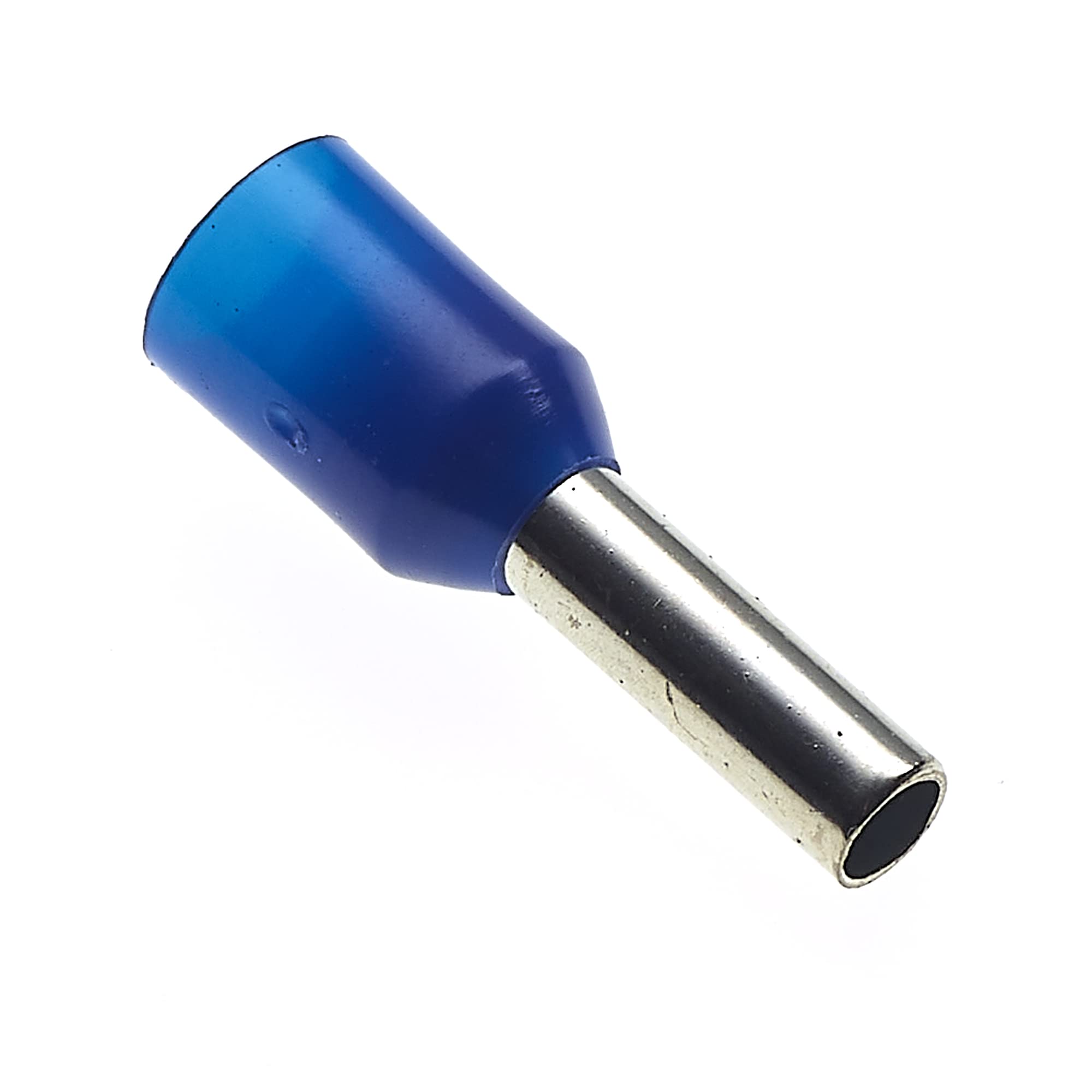 Insulated Ferrule, 8x2.5mm, Pack Of 100 - Wire Copper Crimp Connector Insulated Ferrule Pin, Cord End Terminal Connectors, German Blue Nylon Ferrules Connectors