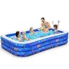 Inflatable Swimming Pool, Family Lounge Pool Kiddie Pool for Kids, Adults, Infant, Toddlers, Garden, Backyard, Outdoor…