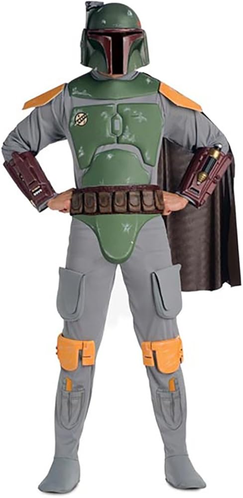 Amazon.com: Deluxe Boba Fett Adult Costume - Standard: Clothing