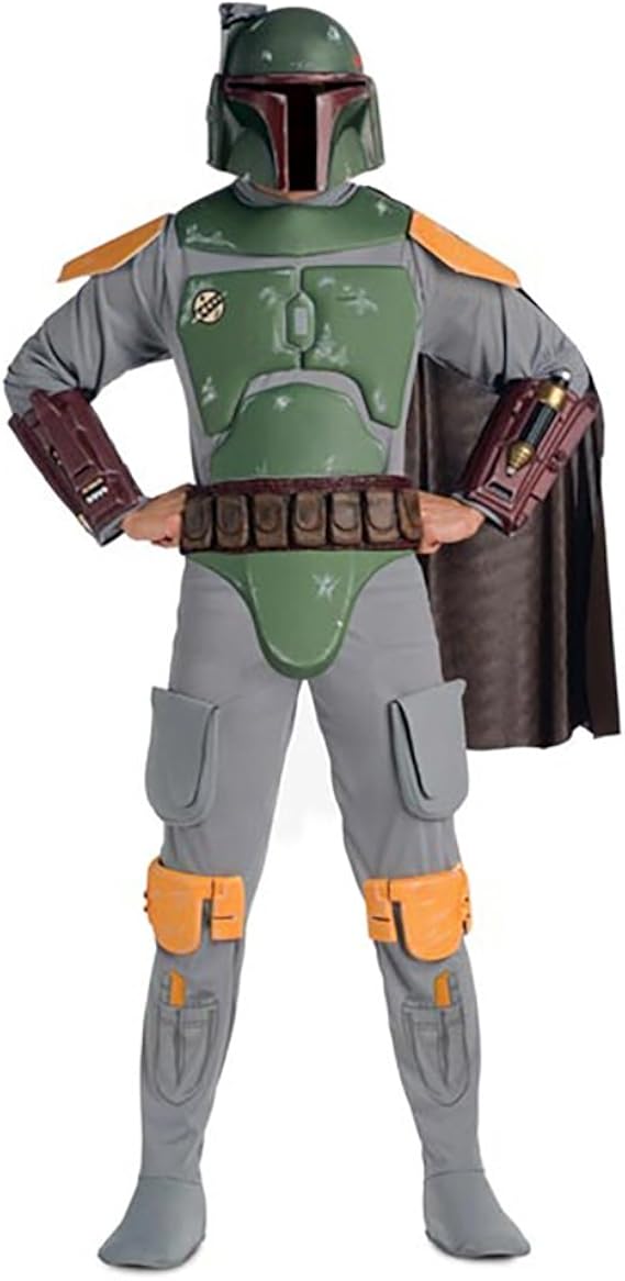 Amazon.com: Deluxe Boba Fett Adult Costume - Standard: Clothing