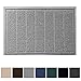 Gorilla Grip Original Durable Indoor Door Mat, 35x23, Large Size, Heavy Duty Doormats, Waterproof Doormat, Easy Clean, Low-Profile Mats for Entry, Garage, Patio, High Traffic Areas, Gray