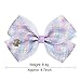 6pcs/Set 5 Inches JOJO Siwa Bows Hair Bows Alligator Clips for Girls Unicorn Grosgrain Ribbon Hair Barrettes Accessories for Toddler Kids