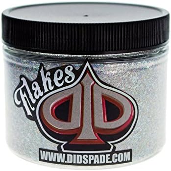 2oz Party Crasher Shredz® 0.004 x 0.035 Silver Holographic Rectangle Metal Flake - Solvent Resistant Glitter | Auto Paint | Epoxy Resin Glitter | DIY Arts Crafts