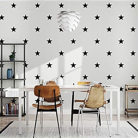 Schwarz Weiss Star Baby Nursery Tapeten For Kinderzimmer Neutral Jungen Madchen Wand Papier For Kinder Schlafzimmer Deckungen Dekor Wandaufkleber Amazon De Baumarkt