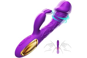 KareNat Vibrator Dildo Rabbit Vibrators Realistic Vibrator Clitoral Stimulator Anal Sex Toys for Women 10 Powerful Vibration 