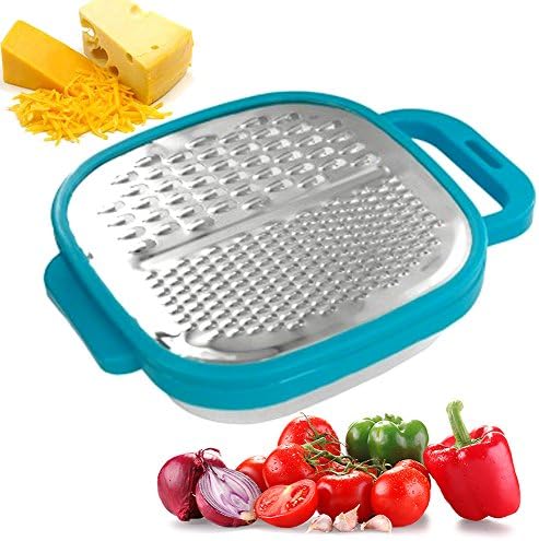 Stainless Steel Box Surface Glide Cheese Grater &amp; Vegetable Slicer with Storage Container