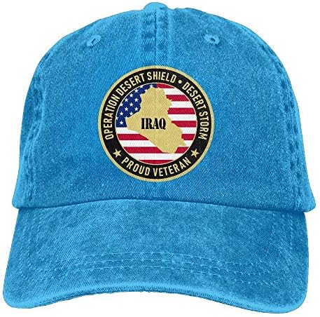 MERCHA Men Women Camp Hair Cotton Denim Baseball Hat Adjustable Street Rapper Hat