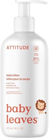 ATTITUDE Baby Lotion Pear Nectar 473 mL EWG Verified Dermatologist Tested
