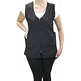 CHARLENE Long Zipper Stylist Vest with Pockets