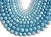 Aquamarine Beads Strand, Round Beads, Natural Aquamarine Gemstone for Jewelry Making by BEEZZY BEEDZ (8mm, Aquamarine Light Blue)