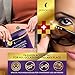 Eye Pads 24k Gold Eye Mask Anti-Aging Hyaluronic Acid Eye Patches Under Eye Mask for Moisturizing & Reducing Dark Circles Puffiness Wrinkles Eye Gel Pads from Puffy Eyes Collagen Eye Padsthumb 3