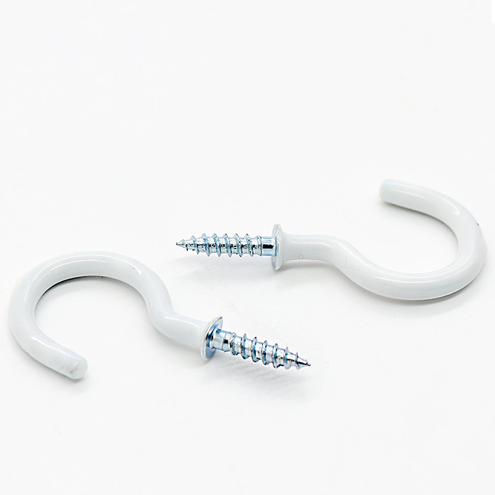 Esfun Vinyl Coated Cup Hooks Ceiling Hooks Screw Hooks Mug Hooks Holder