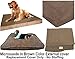 Dogbed4less External Pet Bed Cover with Zipper Liner for Large Dog, 47