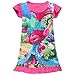 KIDHF Trolls Comfy Loose Fit Pajamas Girls Printed Princess Dress (Red,130/8-9Y)