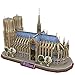 CubicFun 3D French Puzzles Cathedral Architecture Paris Building Church Model Kits Toys for Adults and Teens, Notre Dame de Paris