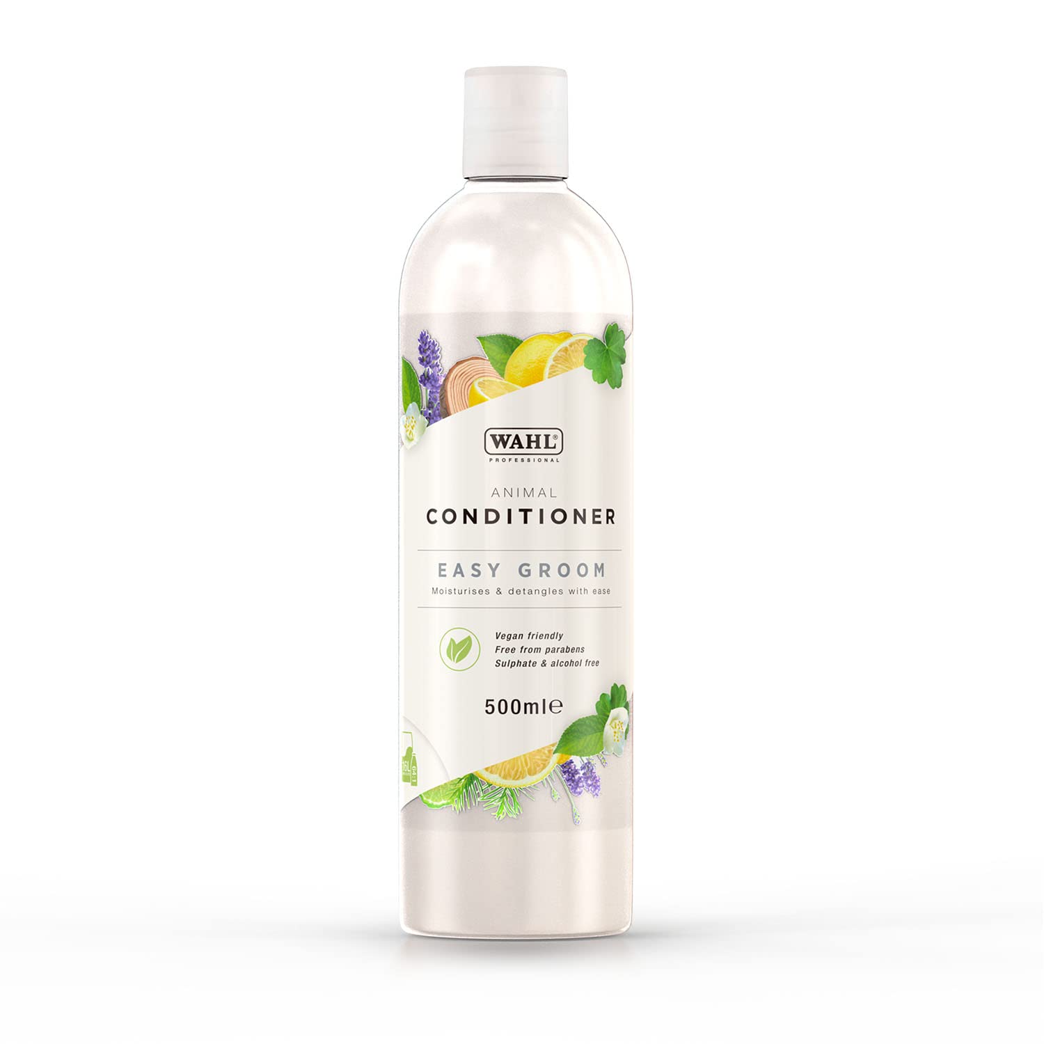 Wahl Easy Groom Animal Conditioner 500ml, 64:1 Concentrate with Vitamin E for Moisturising, Detangling & Protecting All Animal Hair Types in 50% Recycled Bottle