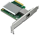 TRENDnet 10 Gigabit PCIe Network Adapter, Supports 802.1Q Vlan, Standard and Low-Profile Brackets, Windows, Server, Linux, Nbase-T, TEG-10GECTX