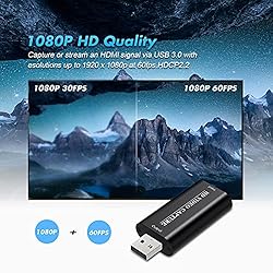 Rybozen HDMI to USB Video Capture Card, HDMI to USB