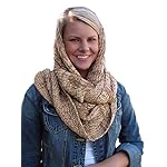 Women's Hand Knit Infinity Circular Scarf - 100% Baby Alpaca Women's Hand Knit Infinity Circular Scarf - 100% Baby Alpaca