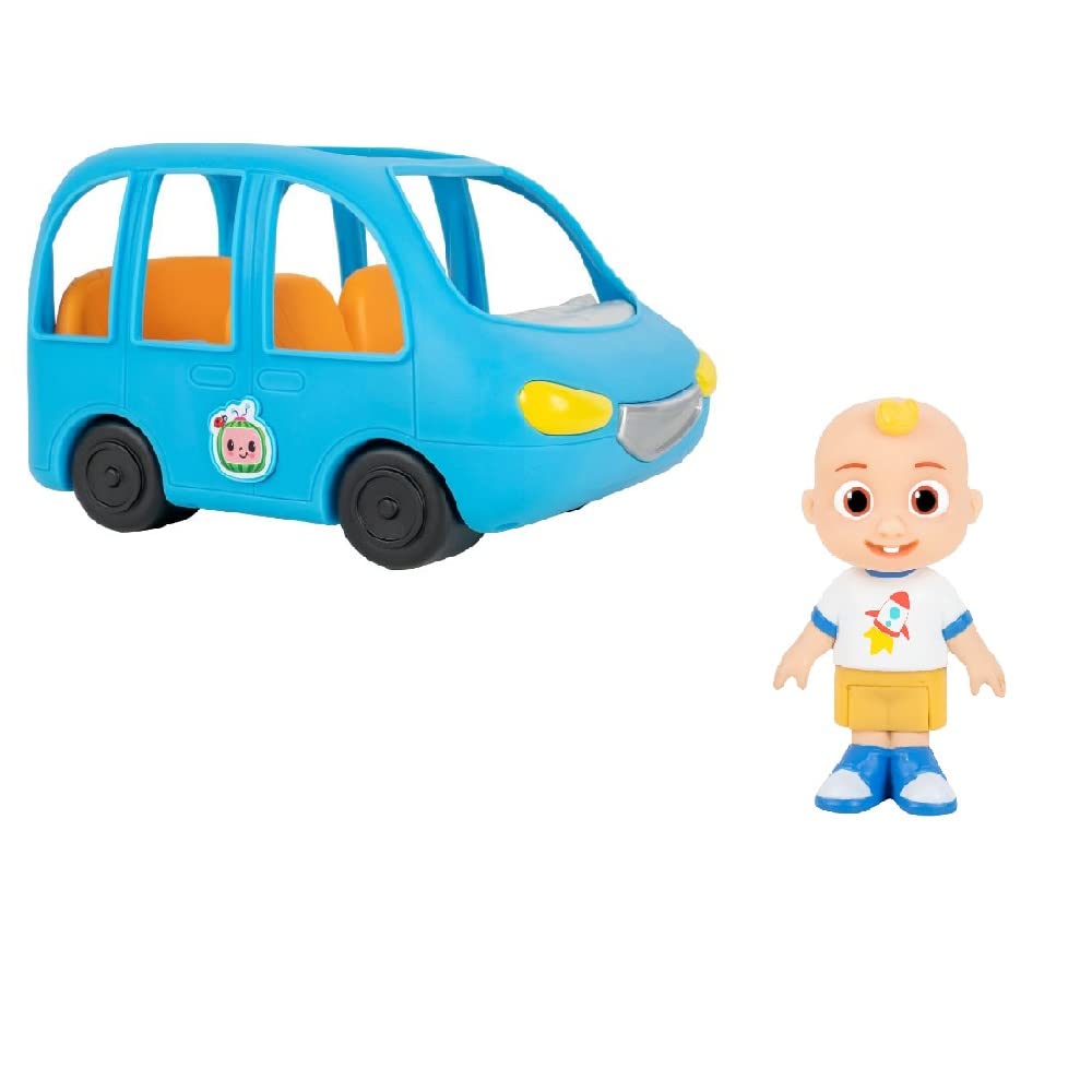 CoComelon CMW0104Lights & Sounds Family Fun Car + JJ Figure Are We There Yet? Song Playing & Singing