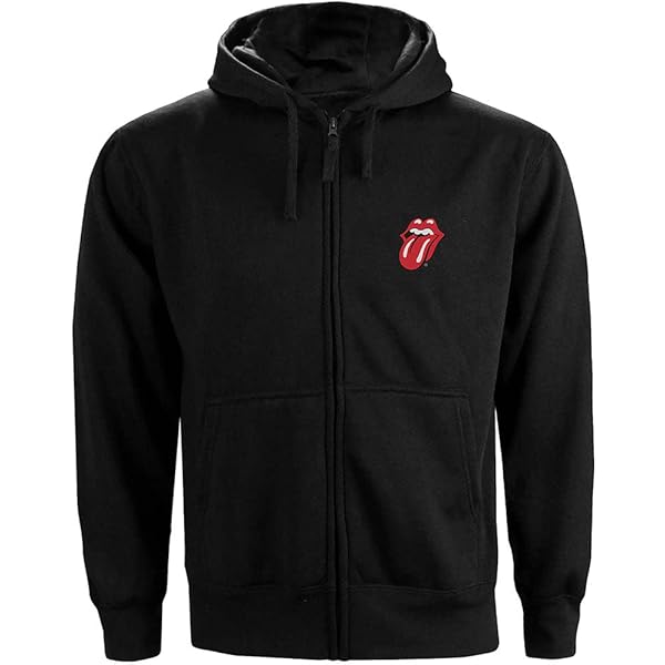Amazon.com: Rolling Stones The Unisex Adult Logo Zip Sweatshirt