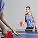 KEVENZ 2-Pack Patent Advanced Table Tennis Racket Come with Anti-Skid Handle, Wooden Blade Surrounded by Rubber (Advanced Table Tennis Racket)