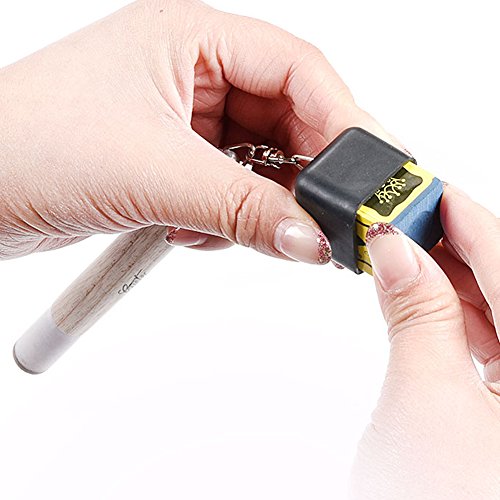 Crazy-Store Billiard Accessories Pool Cue Tool Portable 2-in-1 Set Wooden Billiards Supply Pool Stick Tip Chalk Case Designed for Billiard Players