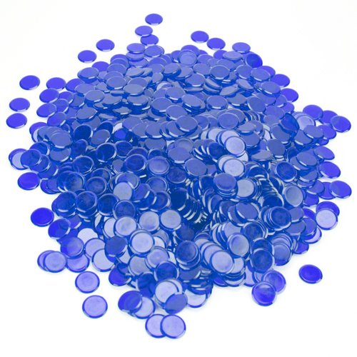 Royal Bingo Supplies 1000 Pack of 3/4-inch Bingo Chips (Blue)