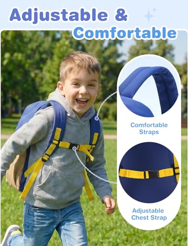 VX VONXURY Unisex Lightweight Children's School Backpack with Chest Buckle and Padded Straps – Ideal for School, Nursery or Daily Use