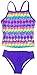 Speedo Girls Sporty Splice Tankini 2 Piece Swimsuit (10, Purple Teal Reflection)
