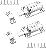 YuZhou 2Pcs Stainless Steel Toilet Door Lock Bolt 3 Inch Small Bathroom Lock view 1