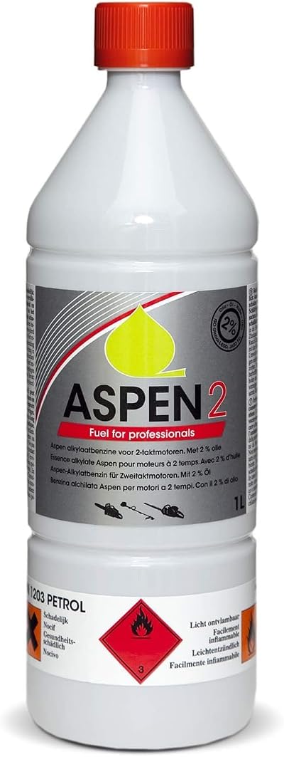 Greenstar ASPEN 2 1L 2-Stroke Alkylate Petrol 50:1 for Garden Machinery