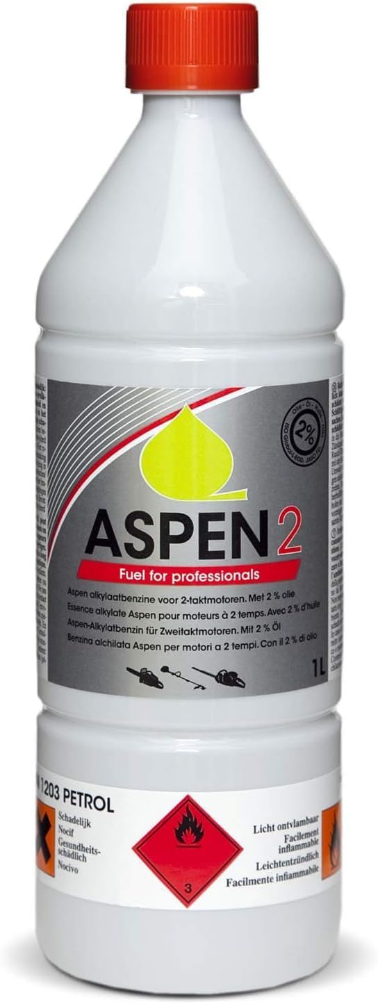 Greenstar ASPEN 2 1L 2-Stroke Alkylate Petrol 50:1 for Garden Machinery