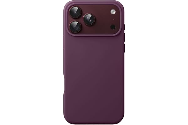JETech Silicone Case for iPhone 18 Pro Max, Silky Soft Touch, Dark Cherry | Shockproof Protection, Scratch Resistant, Microfi