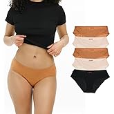 CUFT® Women’s TENCEL™ - NON-TOXIC - Bikini Underwear – Breathable, Plastic-Free Fabric, Lightweight & Odor Reducing - 5 Pack