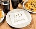 BLUE PANDA 50th Birthday Napkins for Women - 5 x 5 in, White, 3-Ply, Pack of 50 - Gold Foil 50 & Fabulous Design, Cocktail Napkins, Absorbent Party Tableware