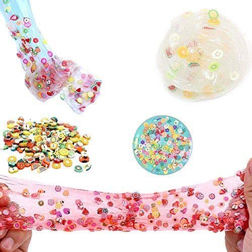 Slime Supplies Kit, 58 Pack Slime Beads Include Foam Balls, Fishbowl Beads, Glitter, Fruit Slices, Rainbow Pearls, Sugar Paper, Slime Tools for Making Art DIY Craft - Make Your Party Decoration (58) - Thumbnail 4